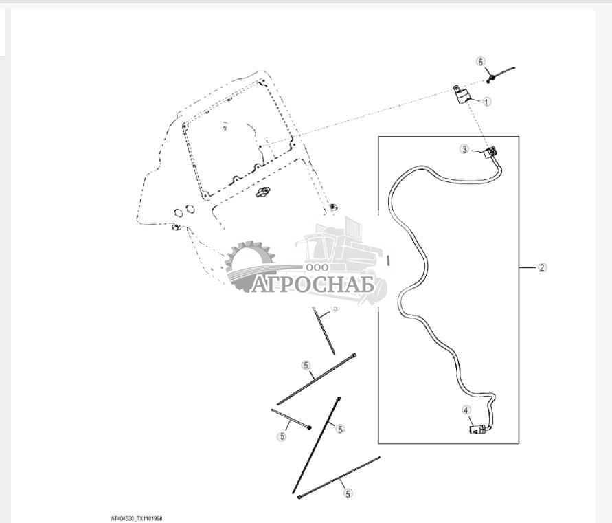 Жгут проводов управления топливоподкачивающим насосом 